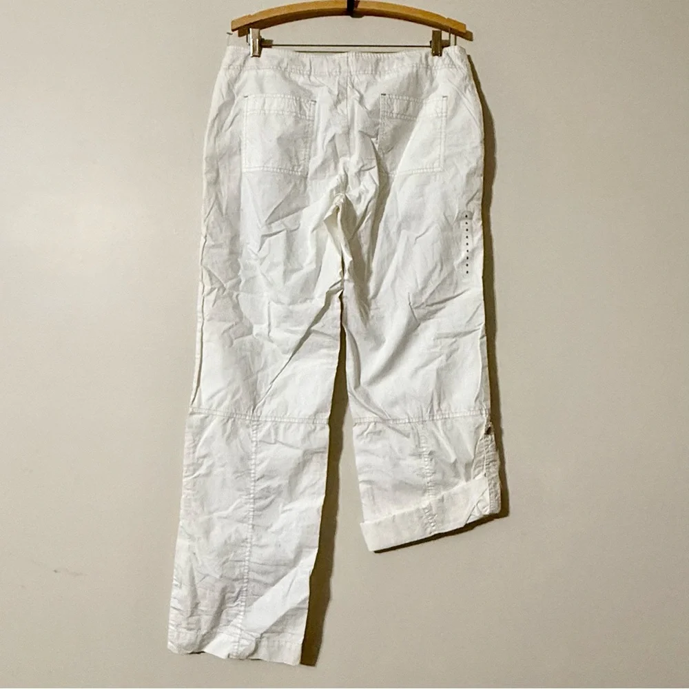 Gap Pants White Roll Up Cotton Lightweight Pockets Sz 8 NWOT - Picture 7 of 11